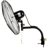 image:imageVEVOR Wall Mount Fan 18 Inch IP44 Waterproof 3 Speed Metal Fan with Triangle Bracket Set for Commercial Warehouse Greenhouse Workshop Covered Patio Factory and Basement20 Inch 2 Pack