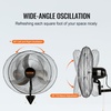 image:imageVEVOR Wall Mount Fan 18 Inch IP44 Waterproof 3 Speed Metal Fan with Triangle Bracket Set for Commercial Warehouse Greenhouse Workshop Covered Patio Factory and Basement20 Inch 2 Pack