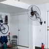 image:imageVEVOR Wall Mount Fan 18 Inch IP44 Waterproof 3 Speed Metal Fan with Triangle Bracket Set for Commercial Warehouse Greenhouse Workshop Covered Patio Factory and Basement18 Inch