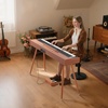 image:imageVEVOR Weighted Digital Piano 88 Keys Fully Weighted Electric Piano Keyboard with Furniture Stand Power Adapter Triple Pedal Record Function 280 Tones Wireless Connection for Beginners BlackBrown