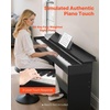 image:imageVEVOR Weighted Digital Piano 88 Keys Fully Weighted Electric Piano Keyboard with Furniture Stand Power Adapter Triple Pedal Record Function 280 Tones Wireless Connection for Beginners BlackBlack  with Cover