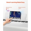 image:imageVEVOR Weighted Digital Piano 88 Keys Fully Weighted Electric Piano Keyboard with Furniture Stand Power Adapter Triple Pedal Record Function 280 Tones Wireless Connection for Beginners BlackWhite