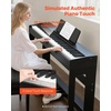 image:imageVEVOR Weighted Digital Piano 88 Keys Fully Weighted Electric Piano Keyboard with Furniture Stand Power Adapter Triple Pedal Record Function 280 Tones Wireless Connection for Beginners BlackBlack