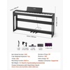 image:imageVEVOR Weighted Digital Piano 88 Keys Fully Weighted Electric Piano Keyboard with Furniture Stand Power Adapter Triple Pedal Record Function 280 Tones Wireless Connection for Beginners BlackBlack