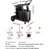 image:imageVEVOR Welding Cart 3Tier Welder Cart Heavy Duty with 400 Lbs Weight Capacity 360 Swivel Wheels Tank Storage Safety Chains Rolling MIG Welder Cart for TIG ARC MMA Plasma Cutter Welding Machine2Tier 4 Drawers