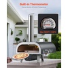 image:imageVEVOR WoodFired Pizza Oven Outdoor 12 Auto Rotate Pizza Ovens Portable Pellet Pizza Maker with Thermometer amp Electric Rotating System Pizza Stone Carry Bag amp Shovel for Backyard Patio Camping12 Inch