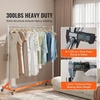 image:imageVEVOR Z Rack Industrial Grade Z Base Garment Rack Rolling Sturdy Steel Z Base Clothing Rack with Lockable Casters for Home Clothing Store Display Orange 3 Sets24 x 63 x 71