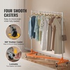 image:imageVEVOR Z Rack Industrial Grade Z Base Garment Rack Rolling Sturdy Steel Z Base Clothing Rack with Lockable Casters for Home Clothing Store Display Orange 3 Sets24 x 63 x 71