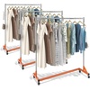 image:imageVEVOR Z Rack Industrial Grade Z Base Garment Rack Rolling Sturdy Steel Z Base Clothing Rack with Lockable Casters for Home Clothing Store Display Orange 3 Sets24 x 63 x 71
