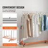 image:imageVEVOR Z Rack Industrial Grade Z Base Garment Rack Rolling Sturdy Steel Z Base Clothing Rack with Lockable Casters for Home Clothing Store Display Orange 3 Sets24 x 63 x 71