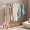 image:imageVEVOR Z Rack Industrial Grade Z Base Garment Rack Rolling Sturdy Steel Z Base Clothing Rack with Lockable Casters for Home Clothing Store Display Orange 3 Sets24 x 63 x 71
