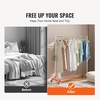 image:imageVEVOR Z Rack Industrial Grade Z Base Garment Rack Rolling Sturdy Steel Z Base Clothing Rack with Lockable Casters for Home Clothing Store Display Orange 3 Sets24 x 63 x 71