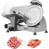 image:imageMeat Slicer 340W Electric Deli Food Slicer with 10 SUS420 Stainless Steel Blade and Builtin Sharpening Stone 006 inch Adjustable Thickness for Commercial and Home Use Cut Meat and Cheese10 inch