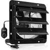 image:imageVEVOR 10 Exhaust Fan Wall Mounted Attic Fan with Variable Speed controller 900 CFM Automatic Shutter Ventilation and Cooling Black10 Inch Fan w Speed Controller