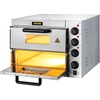 image:imageVEVOR 14 in Pizza Oven Indoor XL Large Electric Pizza Maker 1600W Home Compact Pizzas Cooker with Timer amp Temp Knob 5 Heating Level Max 698 F Countertop Oven with Cutter amp Scraper Retro RedSilver