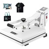 image:imageVEVOR 15x15 Heat Press Machine 8 in 1 Combo with 30 OZ Tumbler Press amp Hat Press Slide Out Heat Press Sublimation Machine for TShirts Hats Caps Tumblers Glass Cans Mugs and Plates Light Green15 x 15White