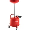 image:imageVEVOR 21 Gallon Waste Oil Drain Tank Air Operated Portable Oil Drainer with Adjustable Funnel Height Industrial Fluid Drain Tank with Wheels Fluid Fuel Transfer Drainage for Auto Repair Shops Red8 Gallon