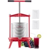 image:imageVEVOR 369 Gal14L Fruit Wine Press Stainless Steel Basket with Crossbeam and Triangular Structure Manual Juice Maker Cider Apple Grape Tincture Making Press with THandle for Kitchen Home369 Gal