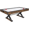 image:imageVEVOR 84 Air Hockey Table Indoor Arcade Table Gaming Set with 2 Pushers 2 Pucks Electronic Scorer XShaped Legs amp HighPowered Blower Air Powered Hockey Game Table for Family Game Room Office