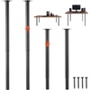 image:imageVEVOR Adjustable Table Legs 2440 in Round Steel Furniture Legs 1200 lbs Max Load Heavy Duty Quick Installation Ideal for Home Office Desk DIY Coffee Dinner Bar Tables Workbenches 4 PCS Black