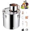 image:imageVEVOR Alcohol Still 132 Gal  50 L Stainless Steel Water Alcohol Distiller with Copper Coil Home Brewing Refining Fermentation Kit with Thermometer amp Pump for Wine Whisky Brandy Silver