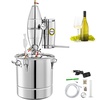 image:imageVEVOR Alcohol Still 185Gal70L Alcohol Distiller with Ceramic Balls for Purer Wine Distillery Kit for Alcohol with Brewing Kit for DIY Whisky Wine Brandy70L