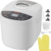 image:imageVEVOR Bread Maker 19in1 2LB Dough Machine Nonstick Ceramic Pan Automatic Breadmaker with Gluten Free Setting Whole Wheat Bread Making Digital Programmable 3 Loaf Sizes 3 Crust ColorsWhite