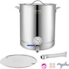 image:imageVEVOR Brew Kettle 16 Gal Brewing Pot Stainless Steel Brew Kettle Pot for Beer Brewing with FilterampFilter Tray Tri Ply Bottom for Beer64 Quarts
