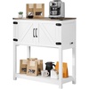 image:imageVEVOR Buffet Cabinet 315 Inch Sideboard Storage Cabinet with Magnetic Doors Farmhouse Coffee Bar Cabinet for Hallway Entryway Living Room or Kitchen315 Inch