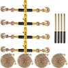 image:imageVEVOR Chain Load Binder 516 Tie Down Kit w 7100LBS Working Load Capacity and Two Grab Hooks Includes 4 Ratchet Binders  4 21 Grade 80 Chains Transport Load Package for Hauling Towing4P 20ft