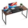 image:imageVEVOR Executive Desk 709 x 315 inch Large Computer Desk PC Workstation for Home Office Modern Simple Wood Laptop Study Writing Table Metal Frame Business Furniture Rustic Brown and Black63  236