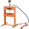 image:imageVEVOR Hydraulic Shop Press 12 Ton26000lbs HFrame 4Hold Adjustable Height with Movable Plates for Garage or Professional Users Orange10T