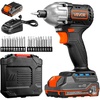 image:imageVEVOR Impact Driver 14 Inch 2800 RPM Max Speed 20 V Brushless Motor Electric Cordless Impact Driver Kit with Battery and Charger 20 Bits LED Work Light for Furniture Electrical Home Repairs250Nm  3600BPM