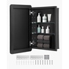 image:imageVEVOR Medicine Cabinet 165 x 275 inch Medicine Cabinet for Bathroom with Mirror Aluminum Frame Bathroom Wall Cabinet 3Layer Adjustable Shelves Recessed amp WallMounted Installation16x24in