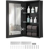 image:imageVEVOR Medicine Cabinet 165 x 275 inch Medicine Cabinet for Bathroom with Mirror Aluminum Frame Bathroom Wall Cabinet 3Layer Adjustable Shelves Recessed amp WallMounted Installation14x24in