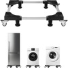 image:imageVEVOR Mini Fridge Stand 275 to 354 Universal Mobile Base with 4 Strong Feet 4 Locking Swivel Wheels Adjustable Furniture Mover Mobile Base for Washing Machine Refrigerator Washer and Dryer