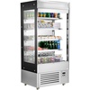 image:imageVEVOR Open Air Merchandiser 3Tier Shelving Commercial Refrigerator Grab and Go Display Cooler Refrigerator with Air Curtain 4 Swivel Wheels LED Light for Restaurants Stores Office 78cuft184 cuft