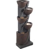 image:imageVEVOR Outdoor Water Fountain 4961 in Height Fountain and Waterfall 5Tier Floor Standing JarShaped Cascading Fountains with LED Light and Pump for Outdoor Indoor Garden Home Patio amp Backyard4961 Inch