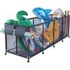 image:imageVEVOR Pool Storage Bin 6496 x 3346 x 6496 in Rolling Pool Float Storage Organizer with Side Pockets amp Noodles Holder Rack Durable Plastic Frame Poolside Toys Mesh Basket for Swimming PoolsMetal Frame 103 x 32 x 35 in