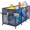 image:imageVEVOR Pool Storage Bin 6496 x 3346 x 6496 in Rolling Pool Float Storage Organizer with Side Pockets amp Noodles Holder Rack Durable Plastic Frame Poolside Toys Mesh Basket for Swimming PoolsMetal Frame 69 x 32 x 35 in