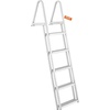 image:imageVEVOR Removable Dock Ladder 4 Steps 350 lbs Load Capacity Pontoon Boat Ladder with 4 Wide Step amp Nonslip Mat for ShipLakePoolMarine Boarding24 x 179 x 719 inch
