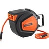 image:imageVEVOR Retractable Air Hose Reel 38 IN x 50 FT Hybrid Air Hose Max 300PSI Air Compressor Hose Reel with 5 ft Lead in CeilingWall Mount Heavy Duty Single Arm Steel ReelEnclosed Reel