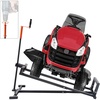 image:imageVEVOR Ride on Lawn Mower Lift Jack 880 Lbs Weight Capacity Telescopic Maintenance Jack with Crank Handle amp Power Tool Handle Foldable Lawn Tractor Lifter for Lawn Mowers and Garden Tractors Black880 Lbs