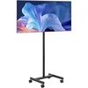 image:imageVEVOR Rolling TV Stand Mobile TV Cart for 1755 Inch Screens Portrait to Landscape Portable TV Stand with Wheels Holds up to 44 lbs for Living Room Bedroom Office Outdoor Max VESA 200x200mm1755