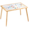 image:imageVEVOR Sensory Table for Toddlers Kids Activity Table with DoubleSided Tabletop amp NonSlip Feet IndoorOutdoor Play Activity Table Wooden Sensory Table for Drawing Studying Ideal Gift for Boy Girl
