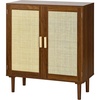 image:imageVEVOR Sideboard Cabinet Buffet Cabinet with 2 Magnetic Doors and Adjustable Shelves Sideboard Buffet for Hallway Entryway Living Room or Kitchen NaturalBrown