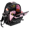 image:imageVEVOR Tool Backpack 56 Pockets Heavyduty Tools Storage Organizer Work Bags Backpack with Laptop Compartment amp Molded Base Electrician Jobsite Backpack for Electrician Repairman and HVAC TechsPink