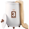 image:imageVEVOR Towel Warmer Bucket 20L Large Towel Warmer for Bathroom Auto Shut Off Towel Heater Fits up to Two 40x70 Oversized Towels Bathrobes Blankets 4Level Timer Towel Warmer Ideal for Spa GrayWhite