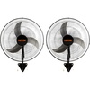 image:imageVEVOR Wall Mount Fan 18 Inch IP44 Waterproof 3 Speed Metal Fan with Triangle Bracket Set for Commercial Warehouse Greenhouse Workshop Covered Patio Factory and Basement20 Inch 2 Pack