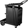 image:imageVEVOR Welding Cart 3Tier Welder Cart Heavy Duty with 400 Lbs Weight Capacity 360 Swivel Wheels Tank Storage Safety Chains Rolling MIG Welder Cart for TIG ARC MMA Plasma Cutter Welding Machine2 Drawers